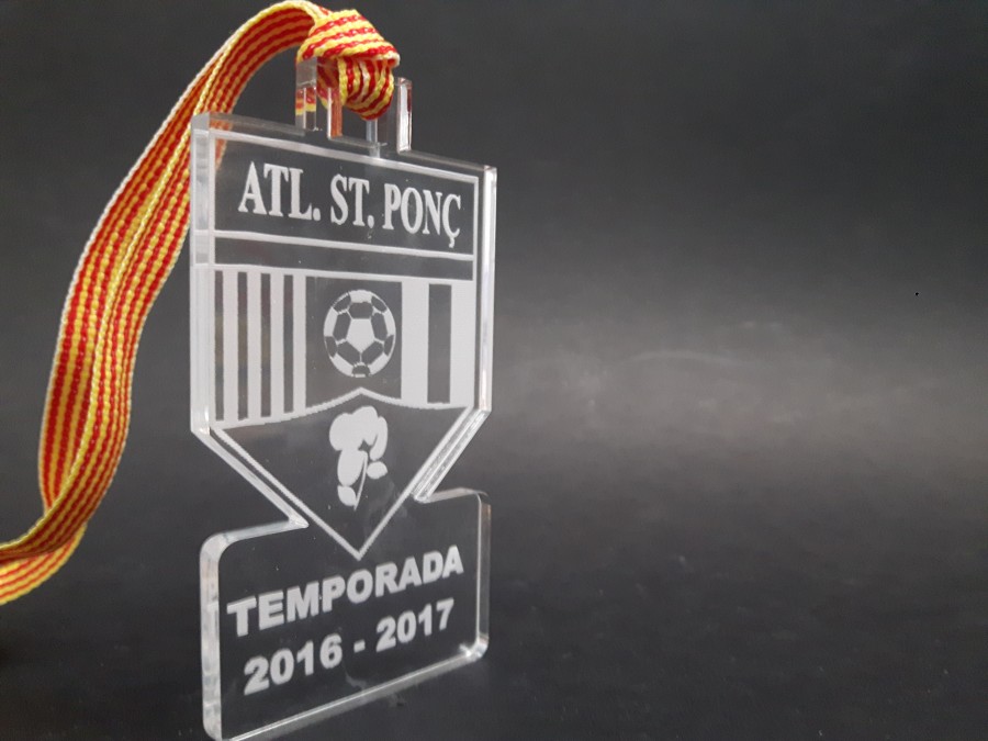 Medalla para el campeonato del equipo de fútbol de Sant Ponç
